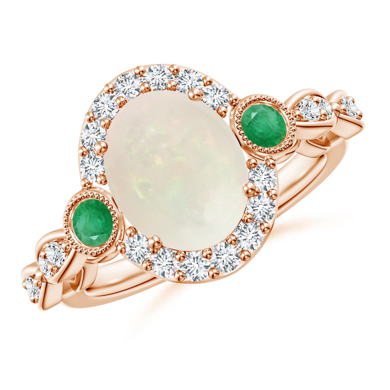 A - Opal / 1.98 CT / 14 KT Rose Gold