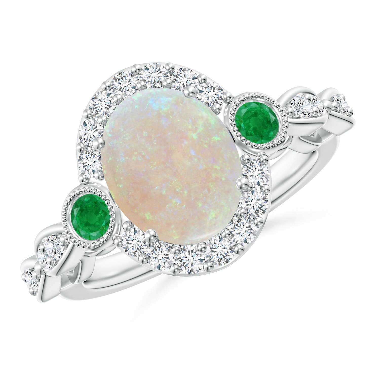 AA - Opal / 1.98 CT / 14 KT White Gold