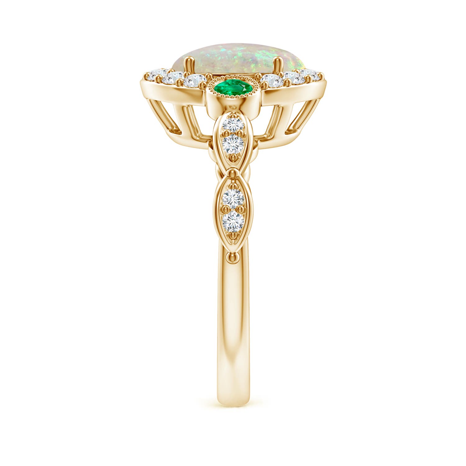 AAA - Opal / 1.98 CT / 14 KT Yellow Gold