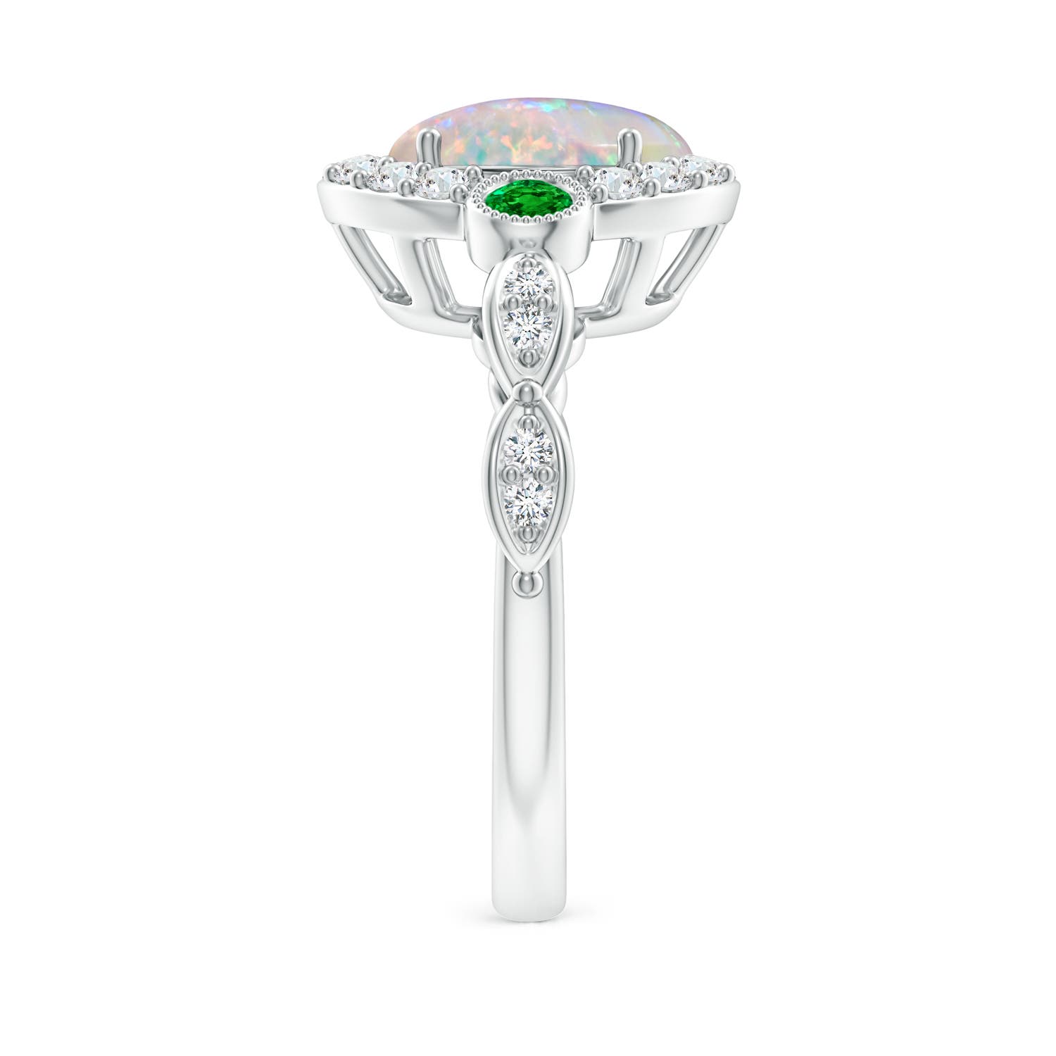 AAAA - Opal / 1.98 CT / 14 KT White Gold