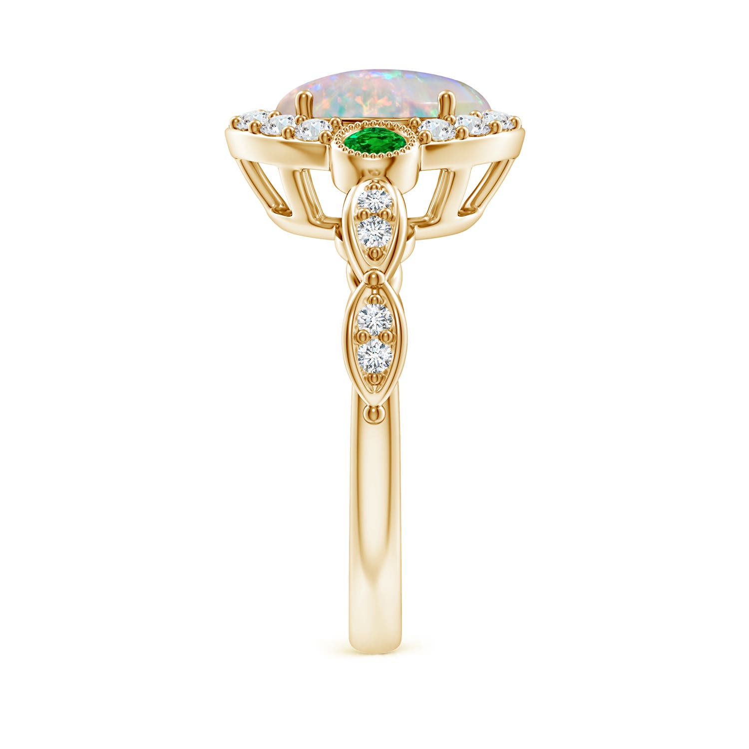 AAAA - Opal / 1.98 CT / 14 KT Yellow Gold