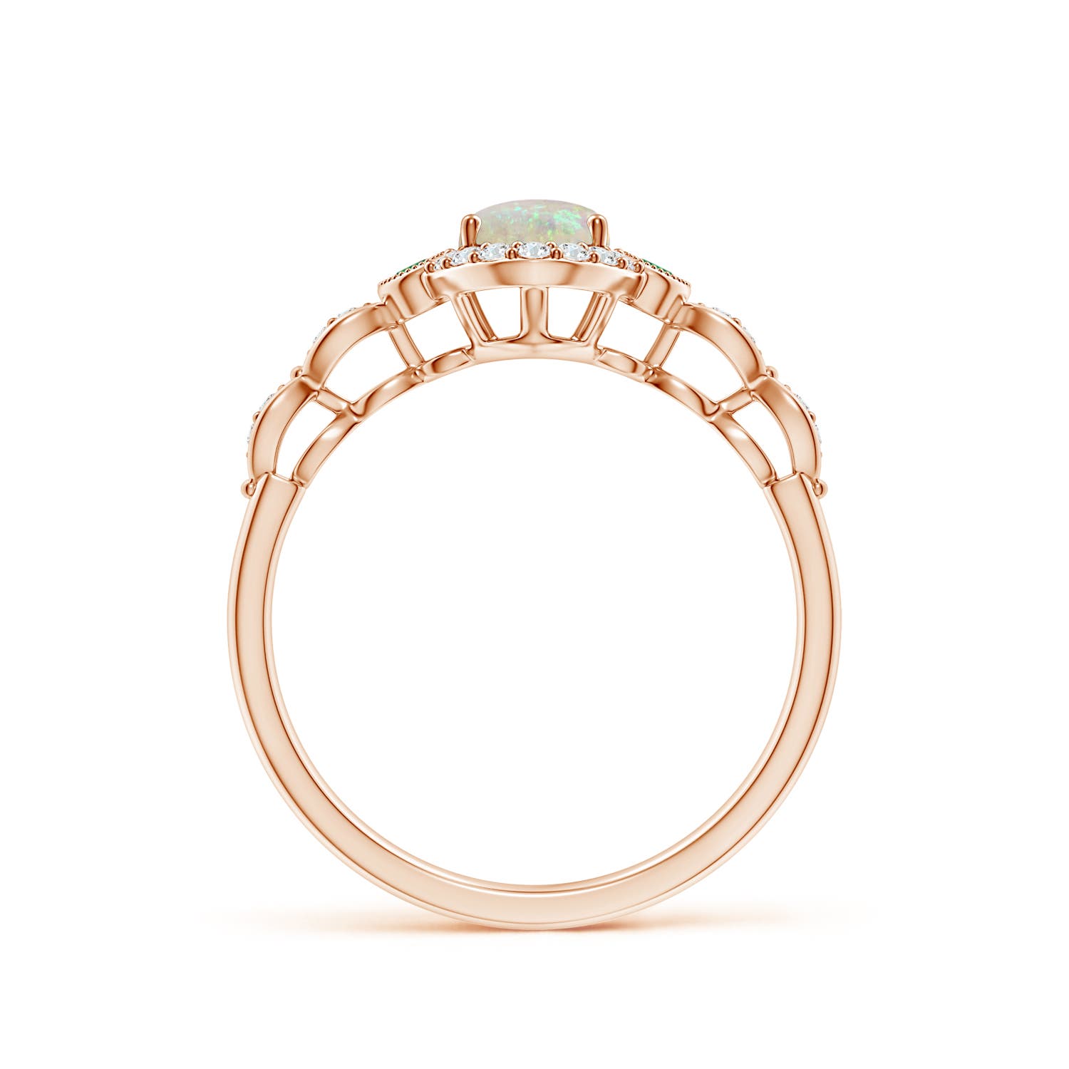 AAA - Opal / 0.66 CT / 14 KT Rose Gold