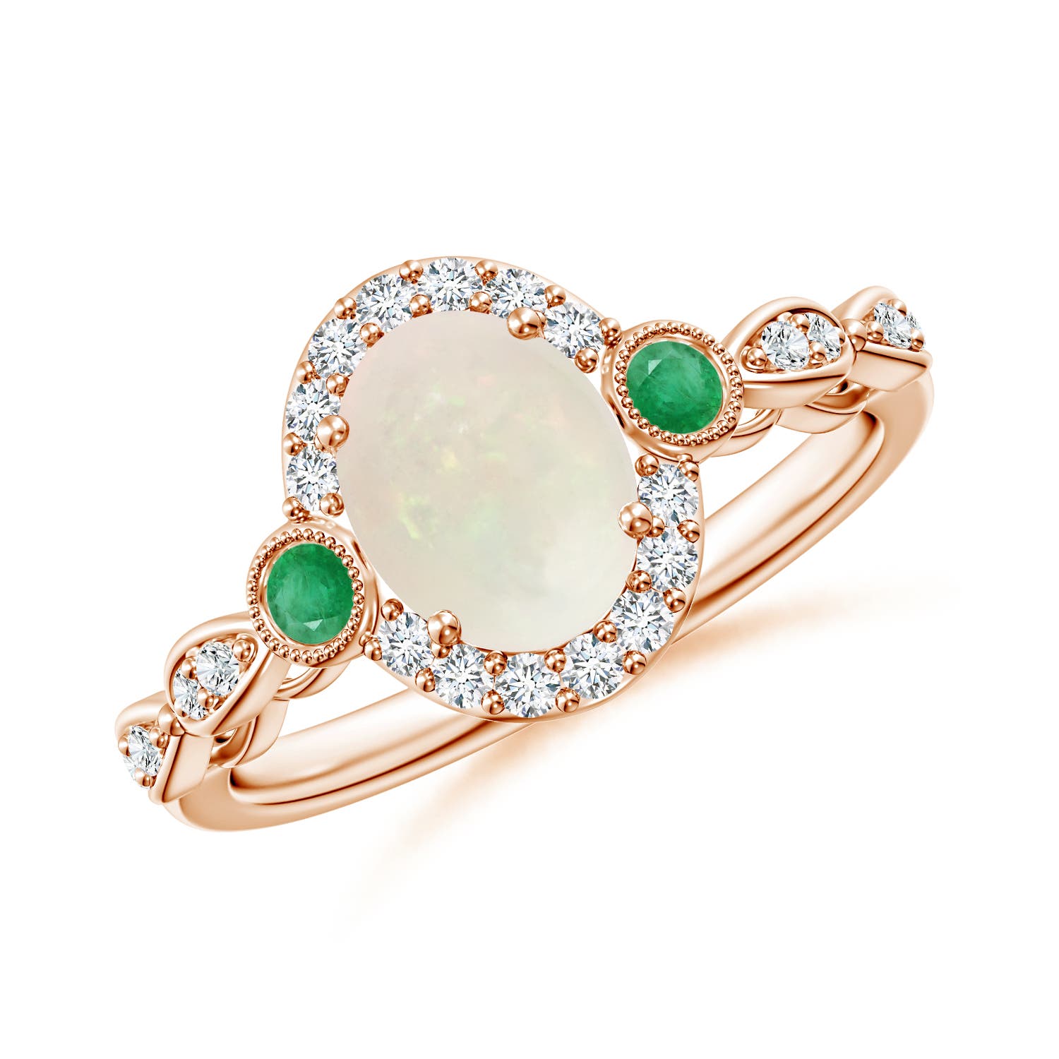 A - Opal / 1.12 CT / 14 KT Rose Gold