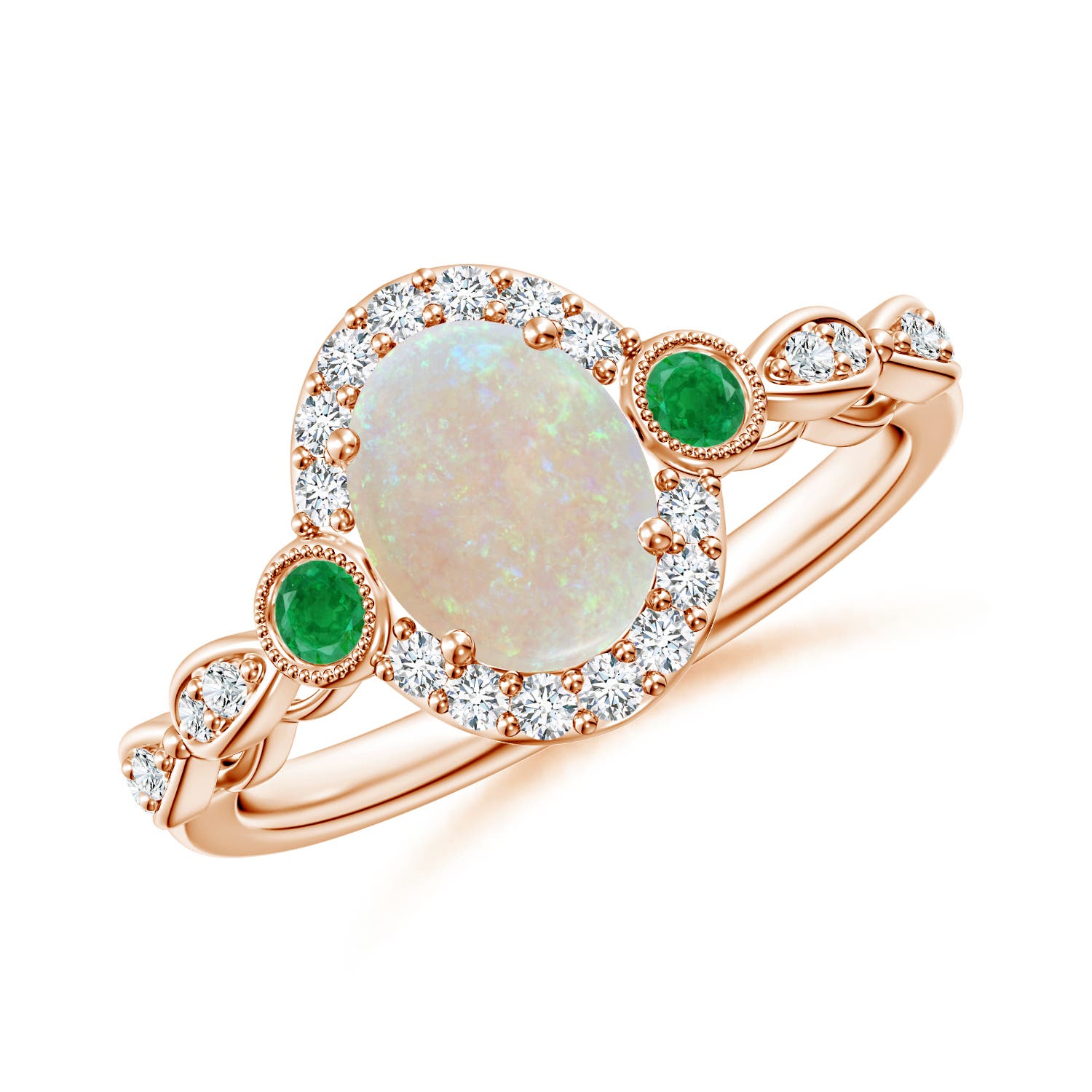 AA - Opal / 1.12 CT / 14 KT Rose Gold