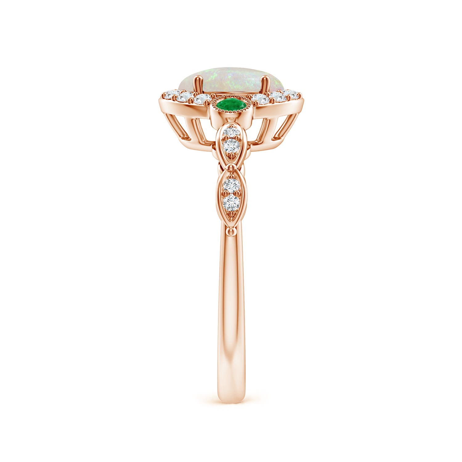 AA - Opal / 1.12 CT / 14 KT Rose Gold