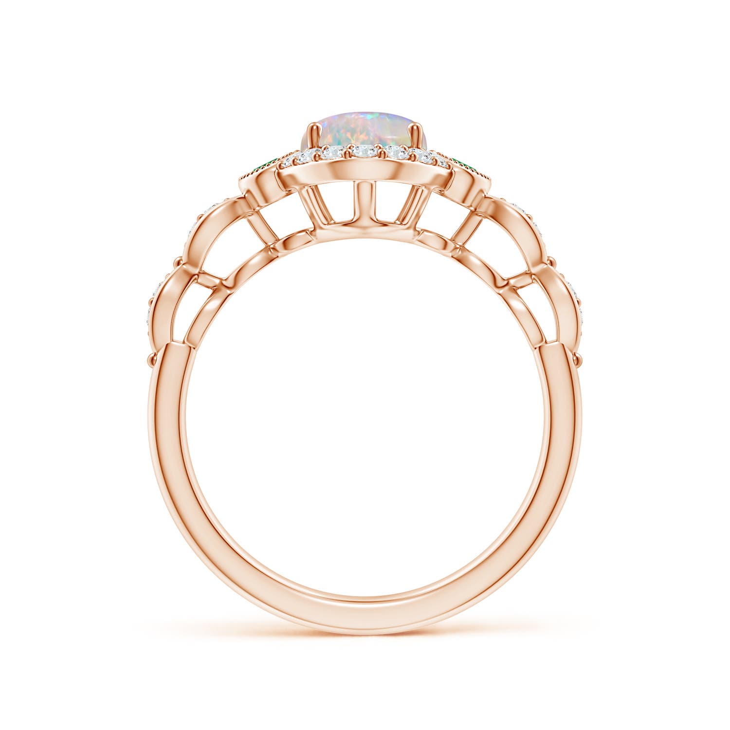 AAA - Opal / 1.12 CT / 14 KT Rose Gold