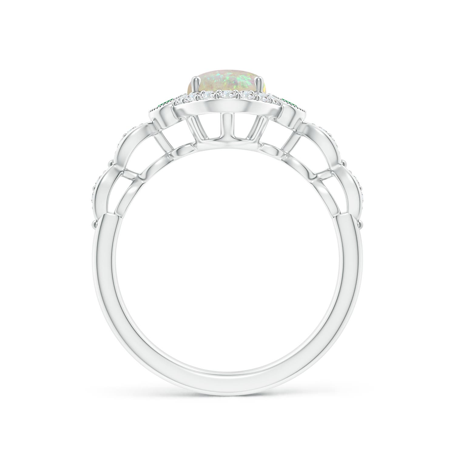 AAA - Opal / 1.12 CT / 14 KT White Gold