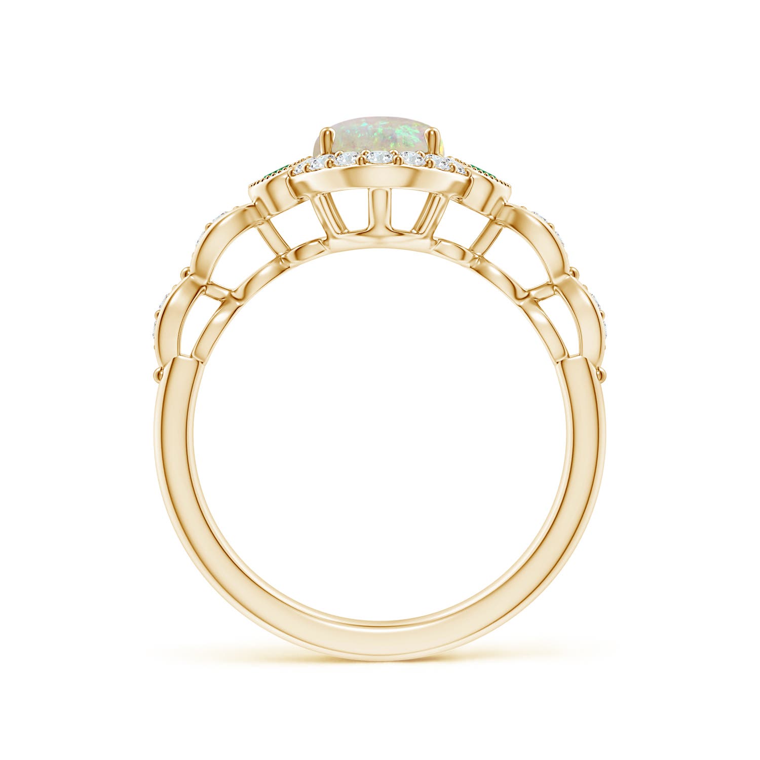 AAA - Opal / 1.12 CT / 14 KT Yellow Gold