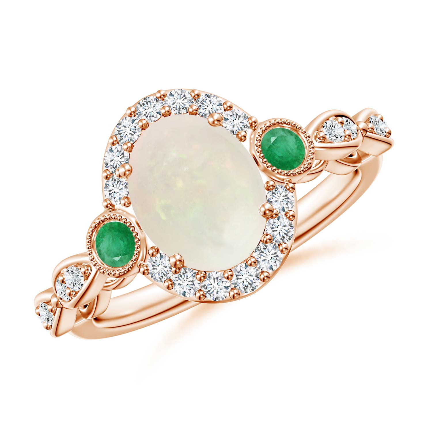 A - Opal / 1.57 CT / 14 KT Rose Gold