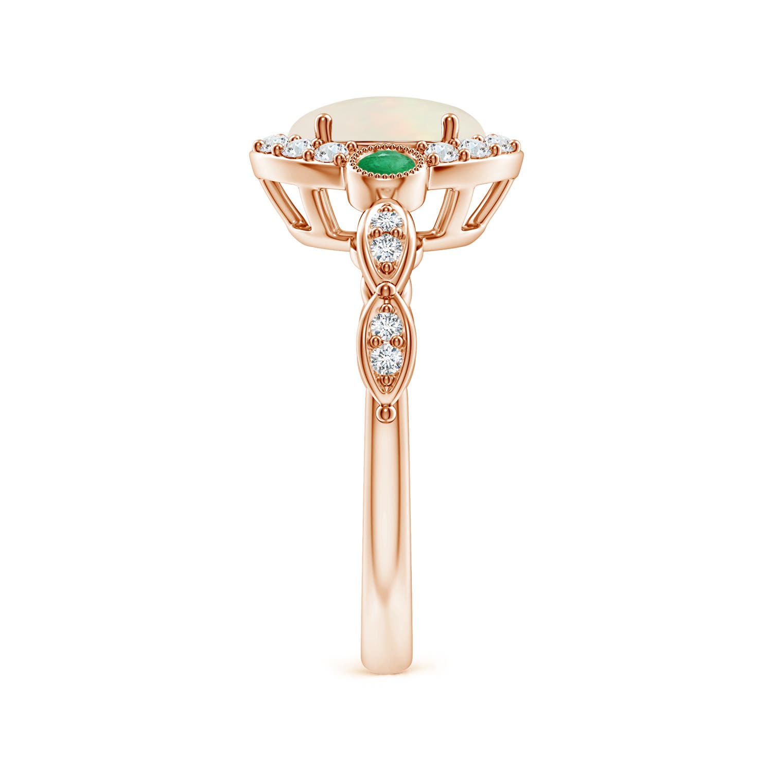 A - Opal / 1.57 CT / 14 KT Rose Gold