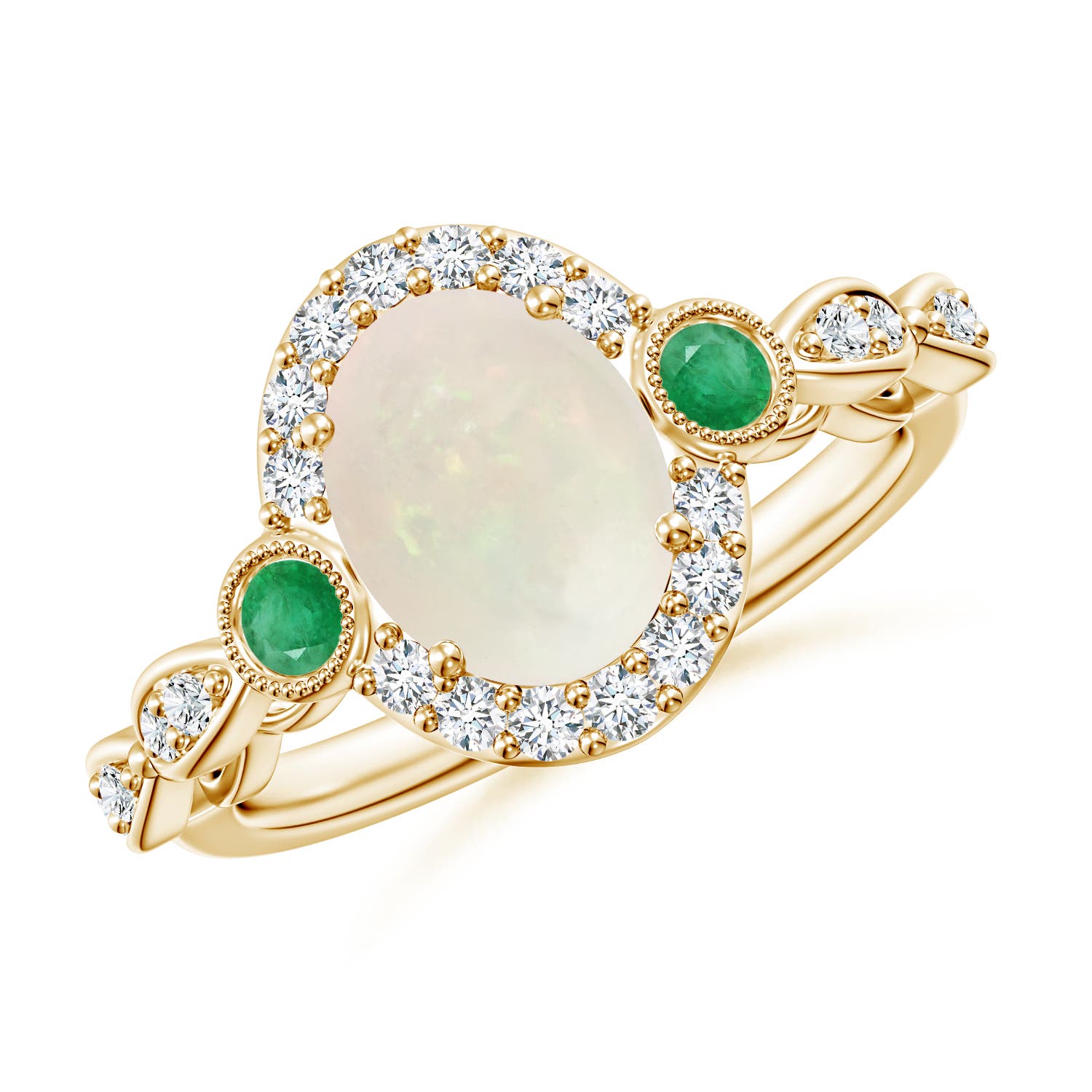 A - Opal / 1.57 CT / 14 KT Yellow Gold