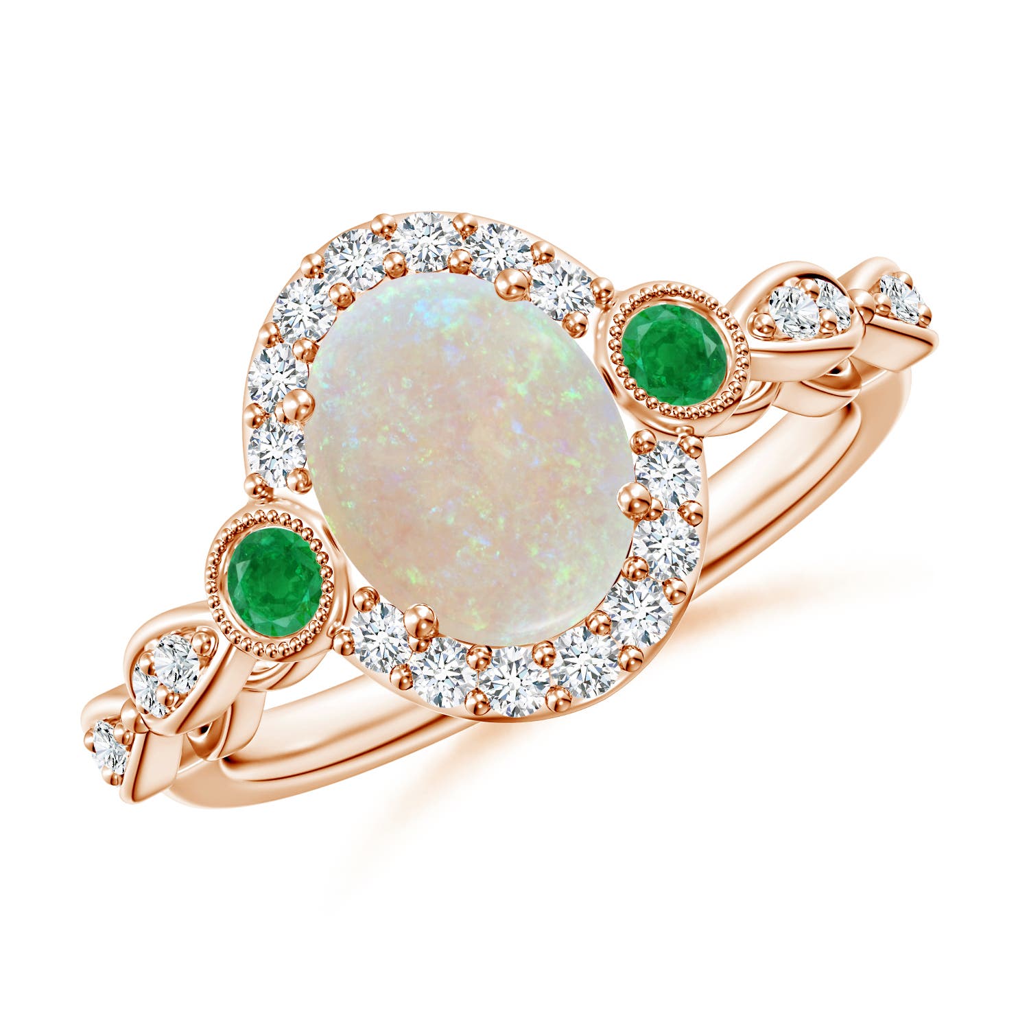 AA - Opal / 1.57 CT / 14 KT Rose Gold