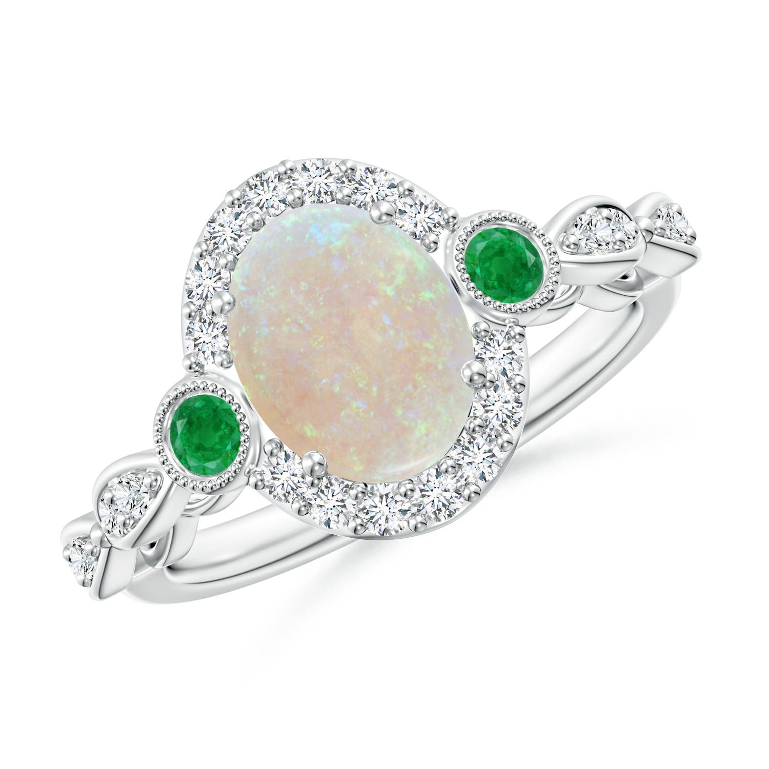 AA - Opal / 1.57 CT / 14 KT White Gold