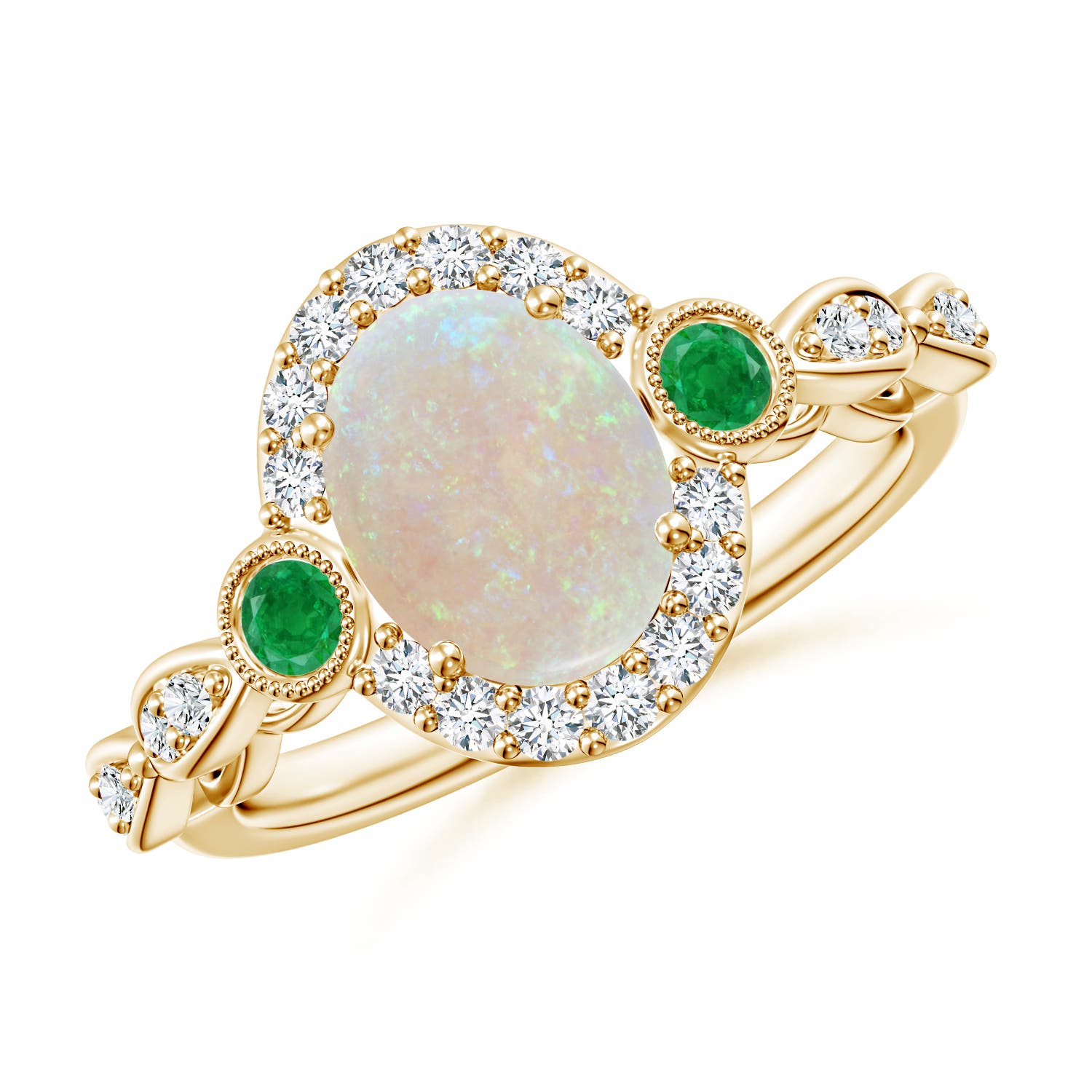 AA - Opal / 1.57 CT / 14 KT Yellow Gold