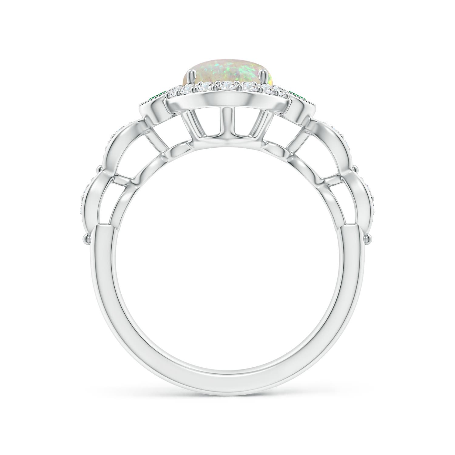 AAA - Opal / 1.57 CT / 14 KT White Gold