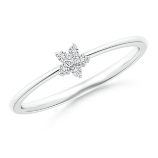 1.3mm HSI2 Round Diamond Mini Clustre Ring in White Gold