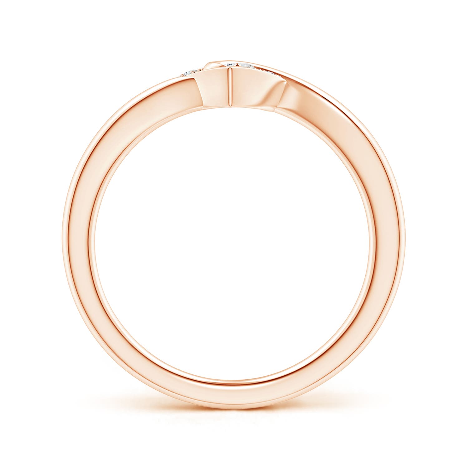 G, VS2 / 0.1 CT / 14 KT Rose Gold