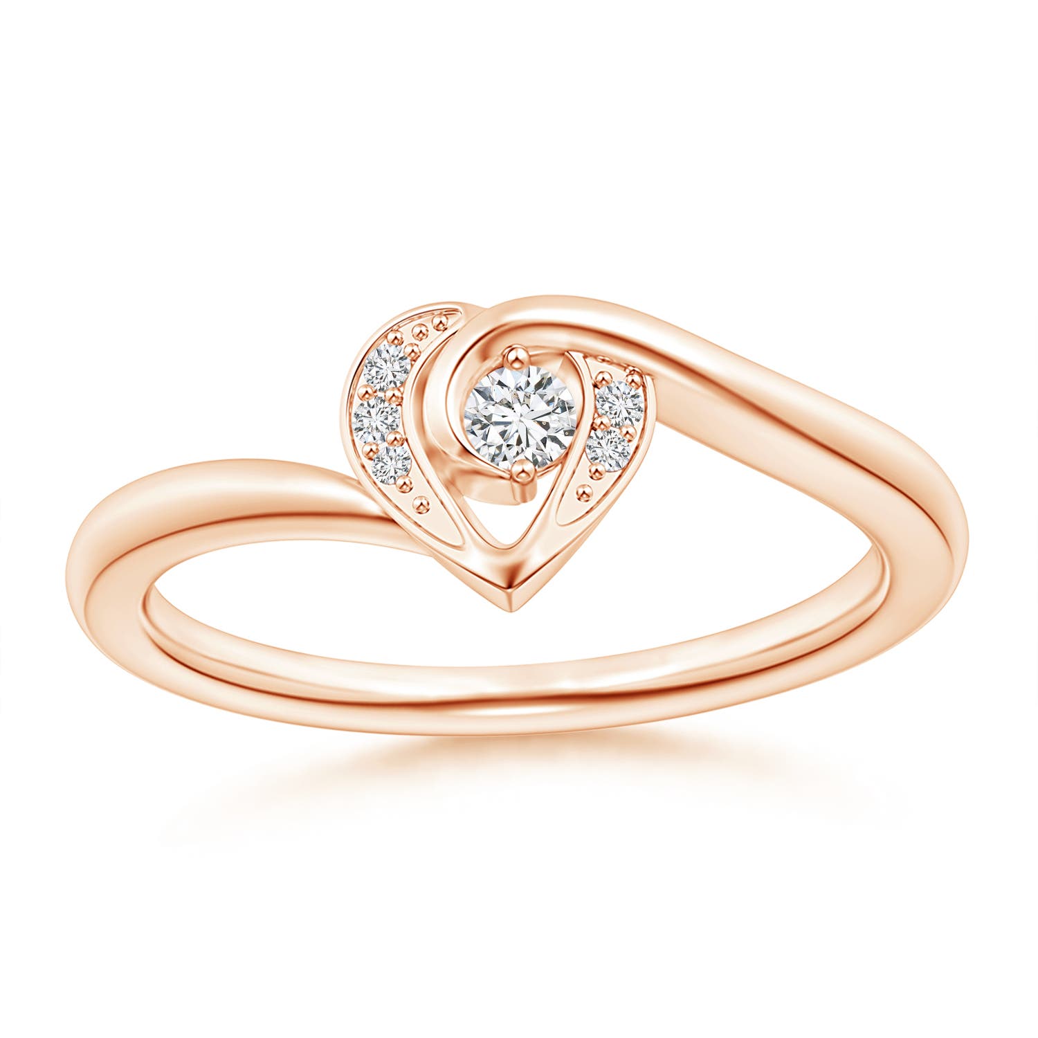 H, SI2 / 0.1 CT / 14 KT Rose Gold