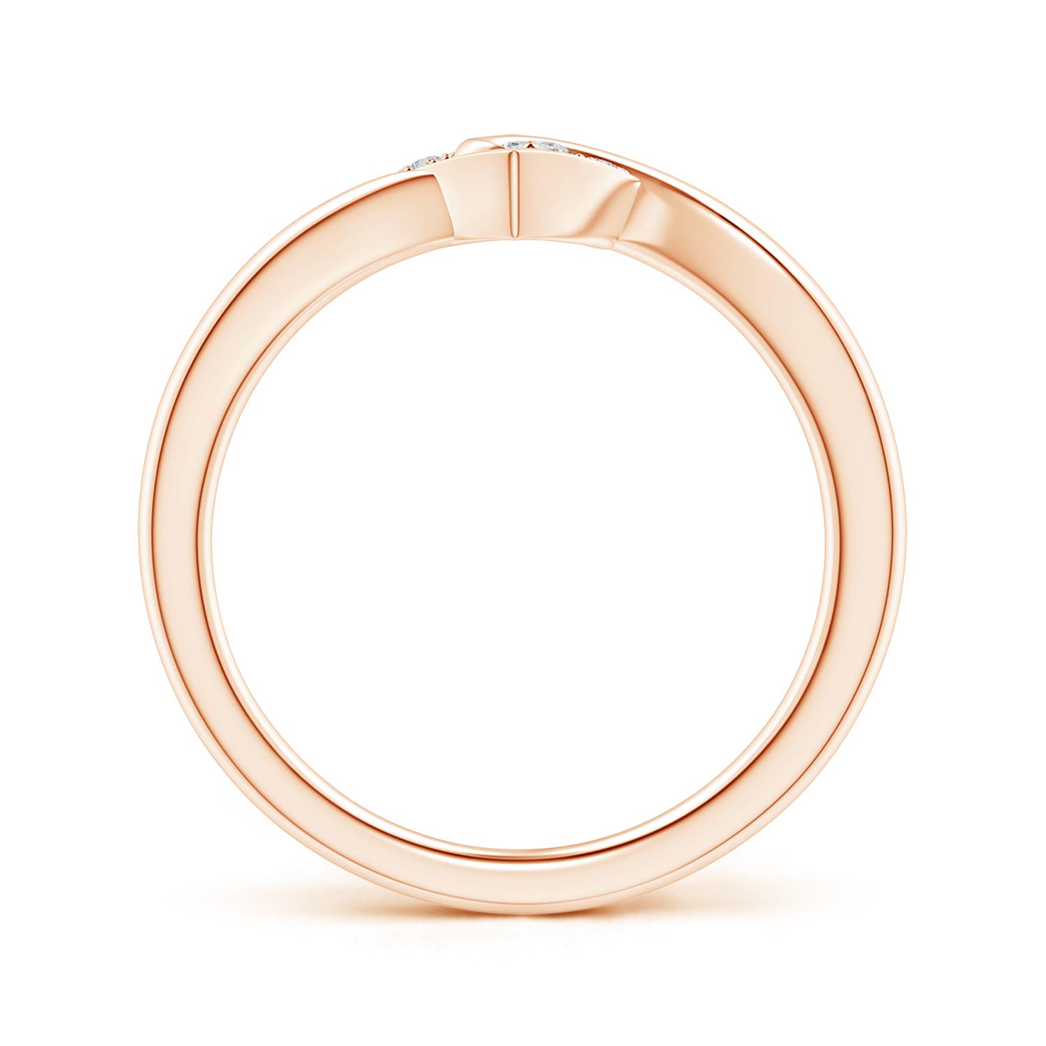 H, SI2 / 0.1 CT / 14 KT Rose Gold