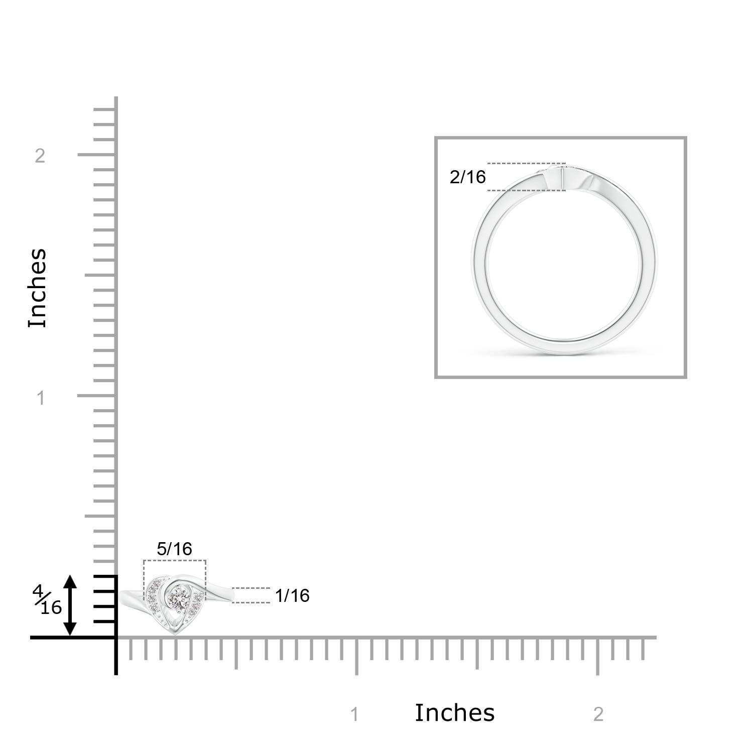 I-J, I1-I2 / 0.1 CT / 14 KT White Gold