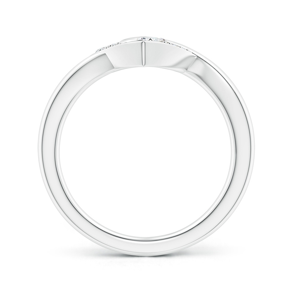 3.8mm GVS2 Solitaire Diamond Swirl Heart Ring in P950 Platinum product image