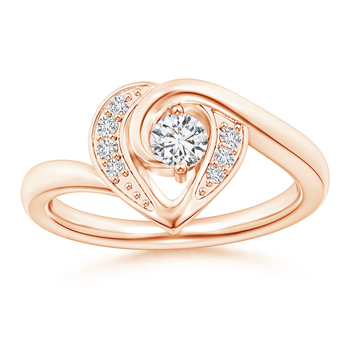 H, SI2 / 0.28 CT / 14 KT Rose Gold