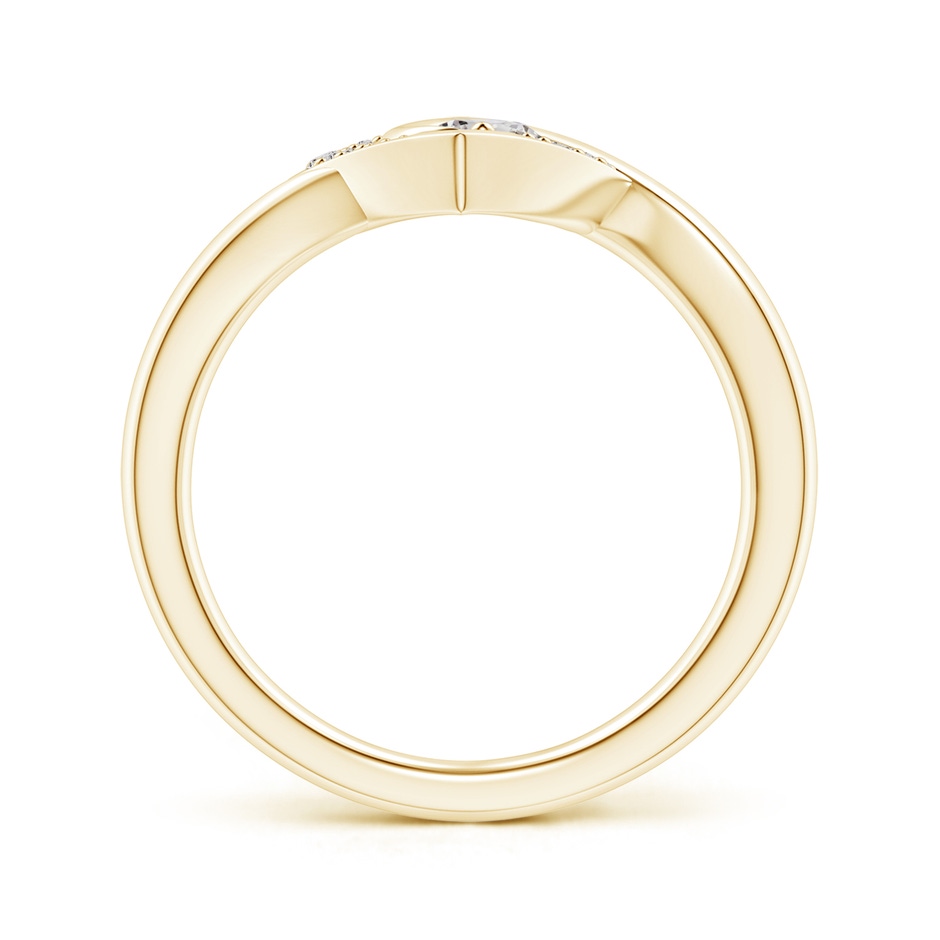 3.8mm IJI1I2 Solitaire Diamond Swirl Heart Ring in Yellow Gold product image