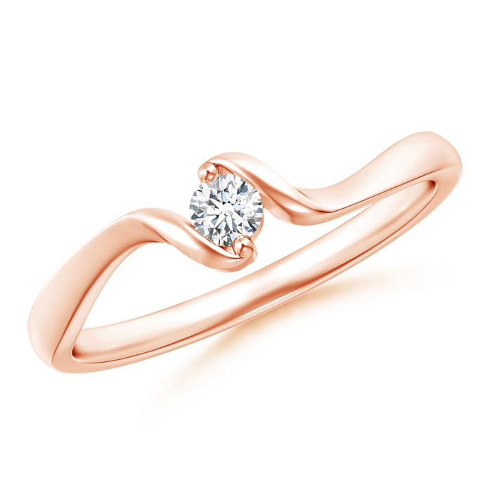 G, VS2 / 0.11 CT / 14 KT Rose Gold