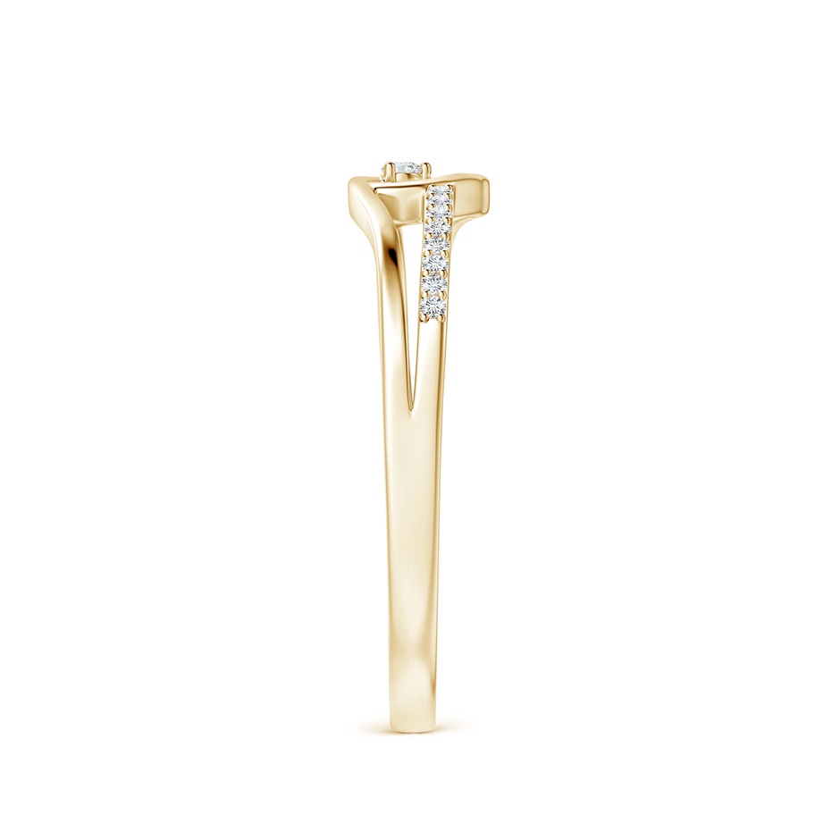 1.5mm GVS2 Round Diamond Split Shank Heart Promise Ring in 10K Yellow Gold side 299