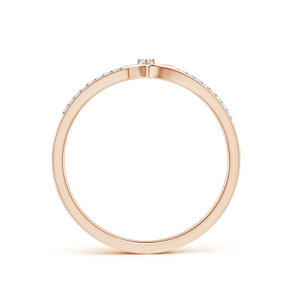 1.5mm GVS2 Round Diamond Split Shank Heart Promise Ring in Rose Gold side 199