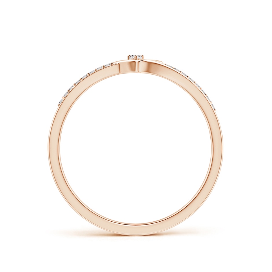 1.5mm IJI1I2 Round Diamond Split Shank Heart Promise Ring in Rose Gold side 199