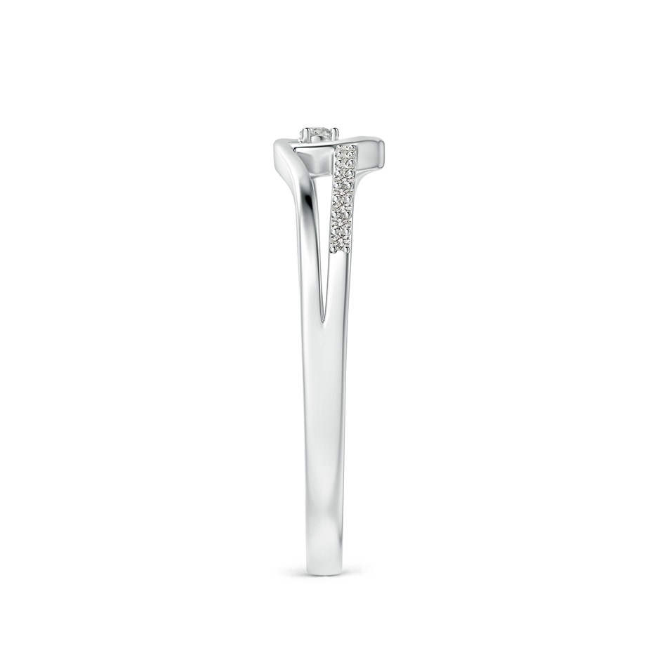 1.5mm KI3 Round Diamond Split Shank Heart Promise Ring in 9K White Gold side 299