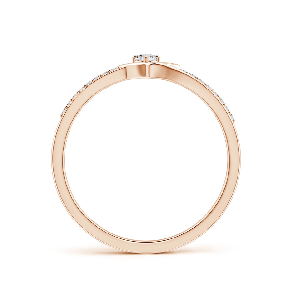 2.5mm IJI1I2 Round Diamond Split Shank Heart Promise Ring in Rose Gold side 199