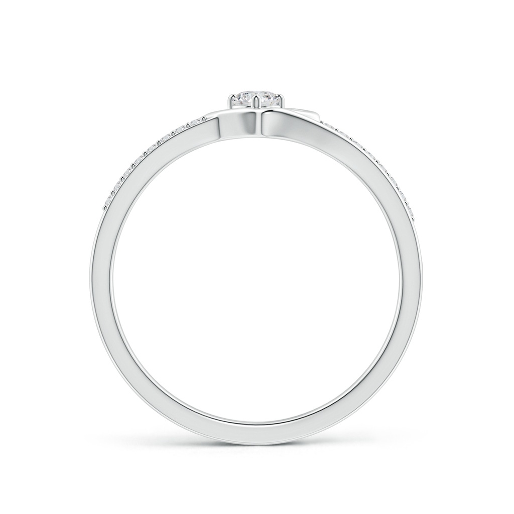 2.9mm HSI2 Round Diamond Split Shank Heart Promise Ring in White Gold Side 199