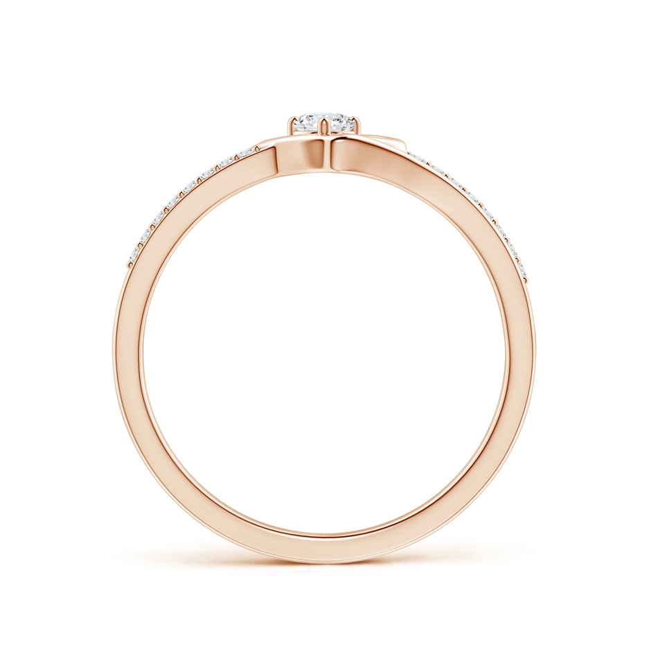 3.1mm GVS2 Round Diamond Split Shank Heart Promise Ring in Rose Gold side 199