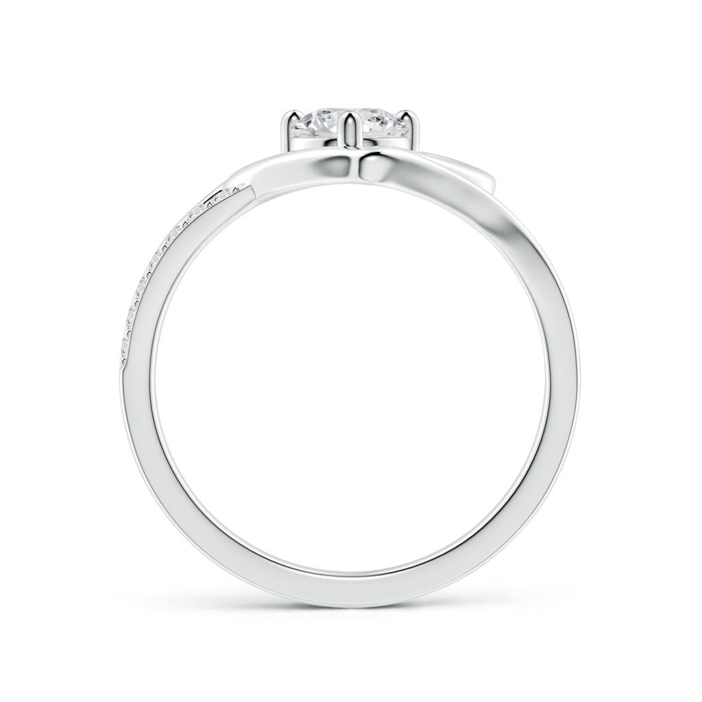 5.3mm HSI2 Round Diamond Split Shank Heart Promise Ring in White Gold Side 199