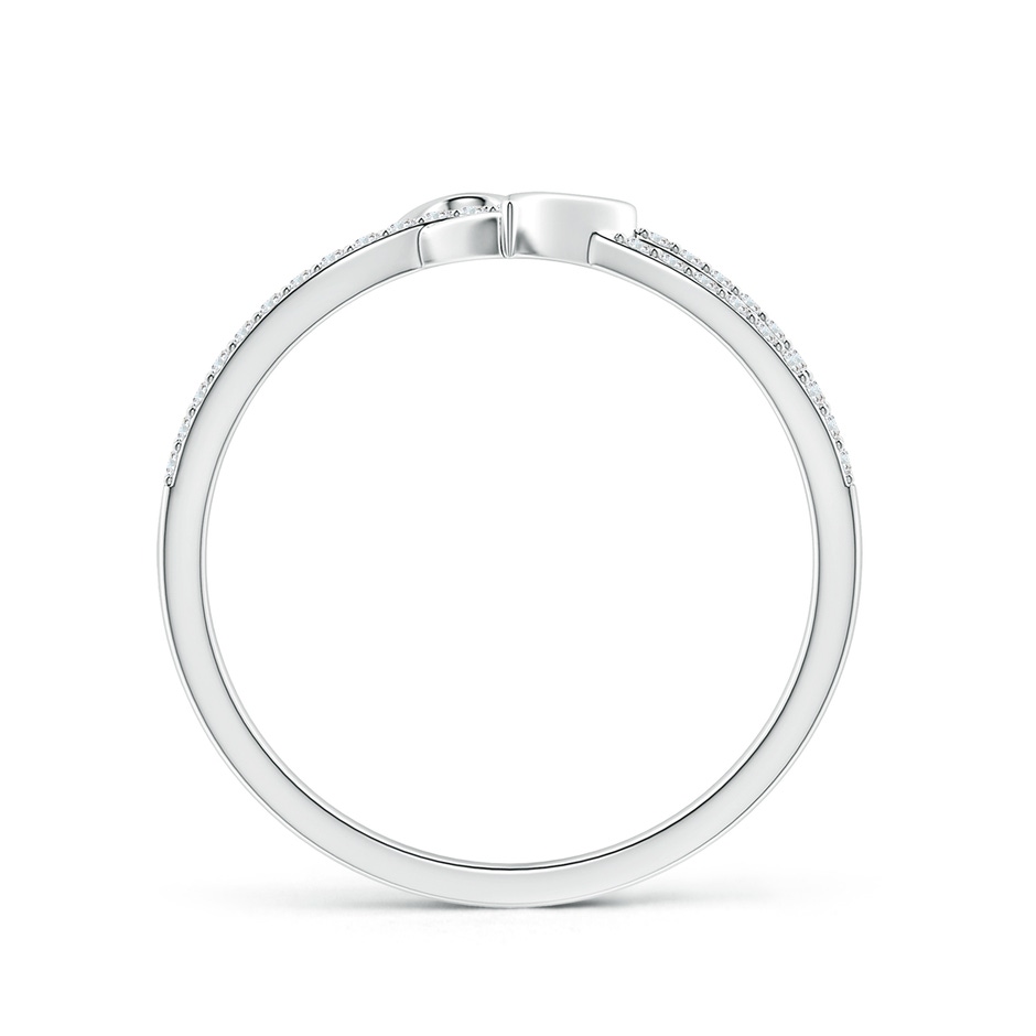 1mm GVS2 Round Diamond Criss Cross Heart Promise Ring in White Gold side 199