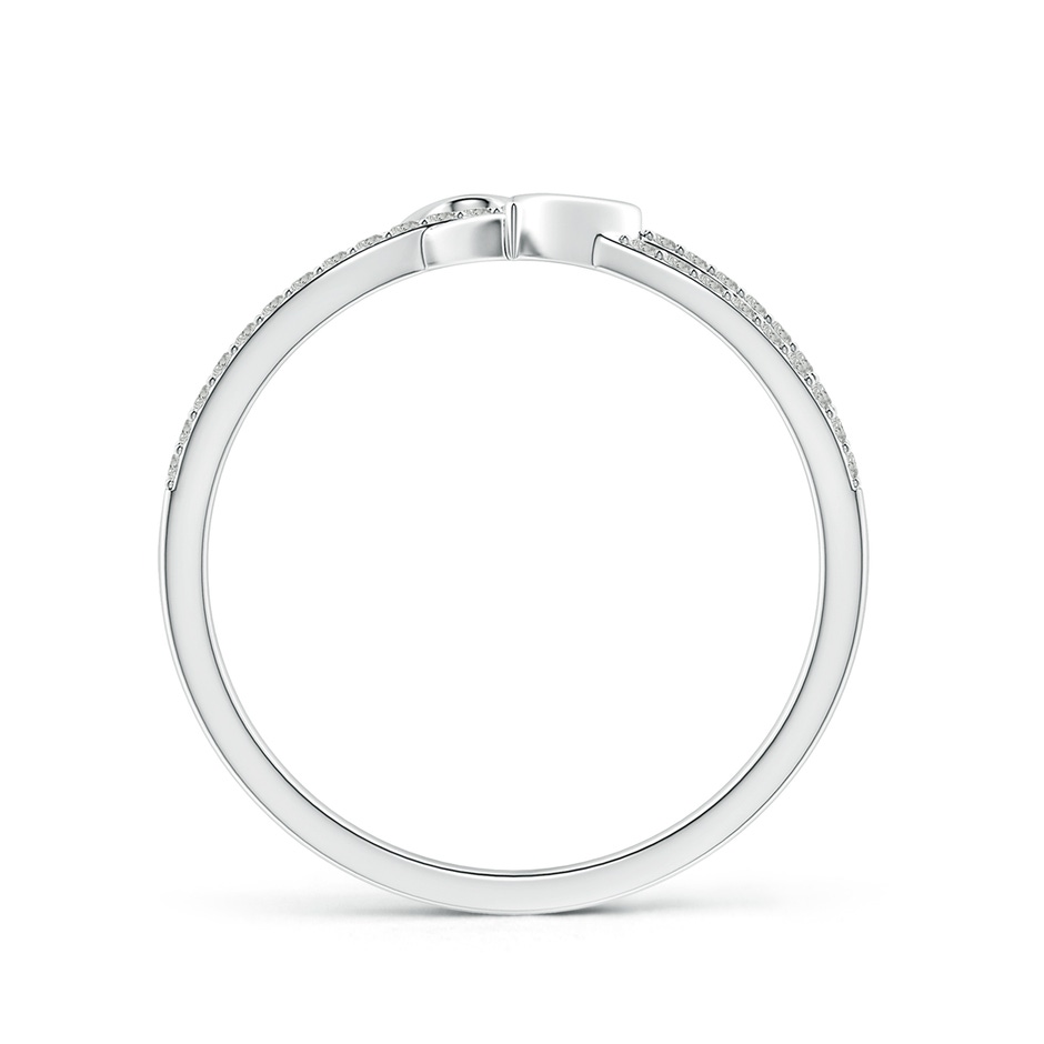 1mm KI3 Round Diamond Criss Cross Heart Promise Ring in White Gold side 199