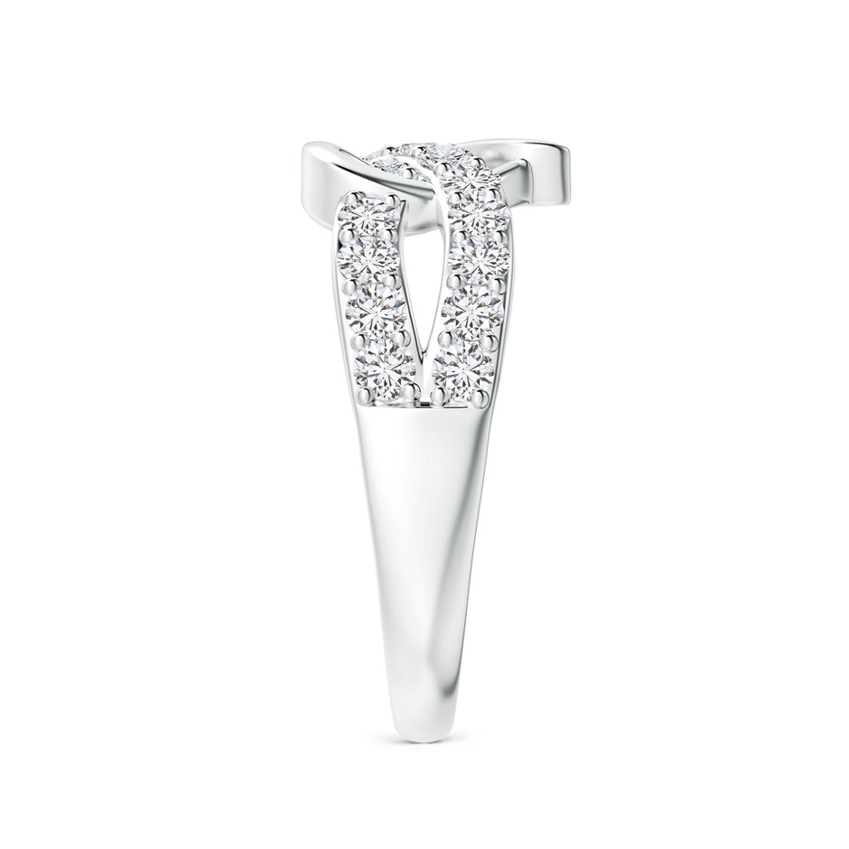 2.1mm HSI2 Round Diamond Criss Cross Heart Promise Ring in White Gold side 299