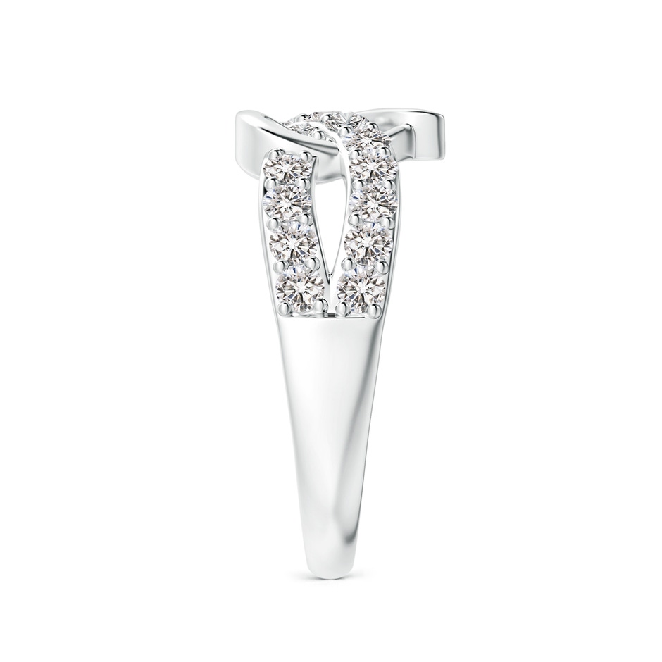 2.1mm IJI1I2 Round Diamond Criss Cross Heart Promise Ring in 10K White Gold side 299