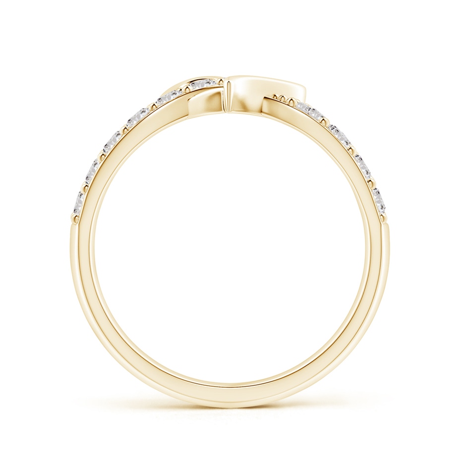 2.1mm IJI1I2 Round Diamond Criss Cross Heart Promise Ring in 9K Yellow Gold side 199