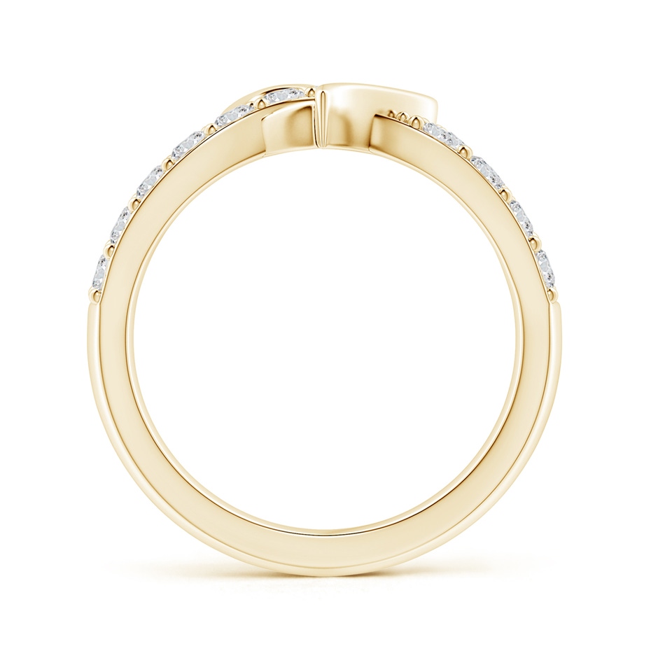 2.6mm HSI2 Round Diamond Criss Cross Heart Promise Ring in 9K Yellow Gold side 199