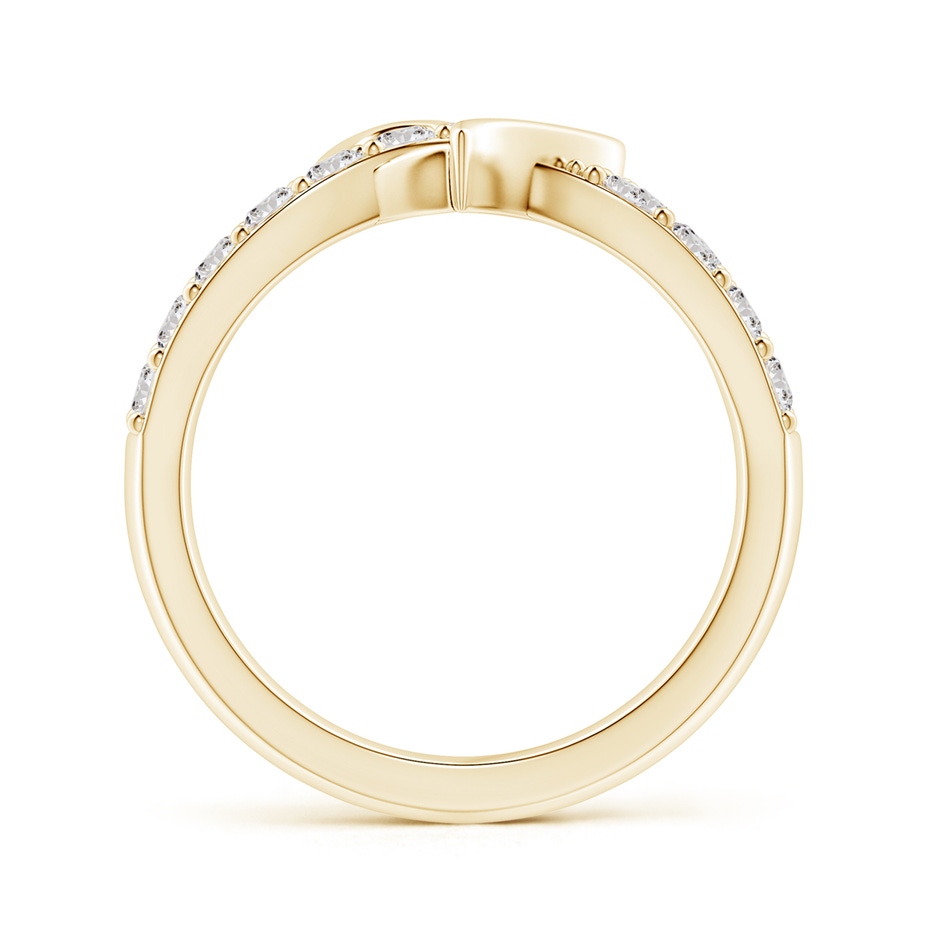 2.6mm IJI1I2 Round Diamond Criss Cross Heart Promise Ring in Yellow Gold side 199