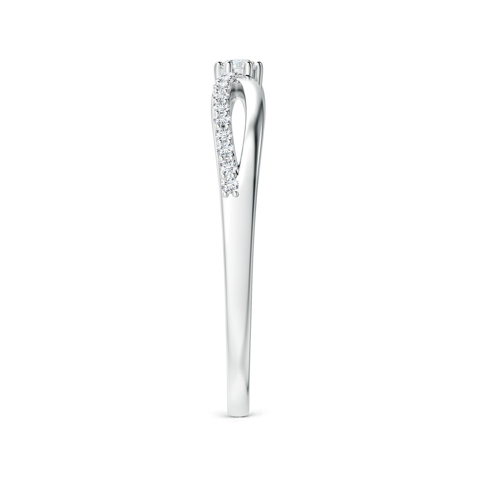2mm GVS2 Prong Set Round Diamond Split Shank Promise Ring in 18K White Gold side 299