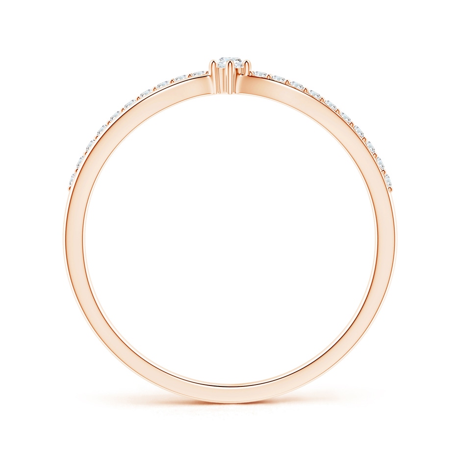2mm GVS2 Prong Set Round Diamond Split Shank Promise Ring in Rose Gold side 199