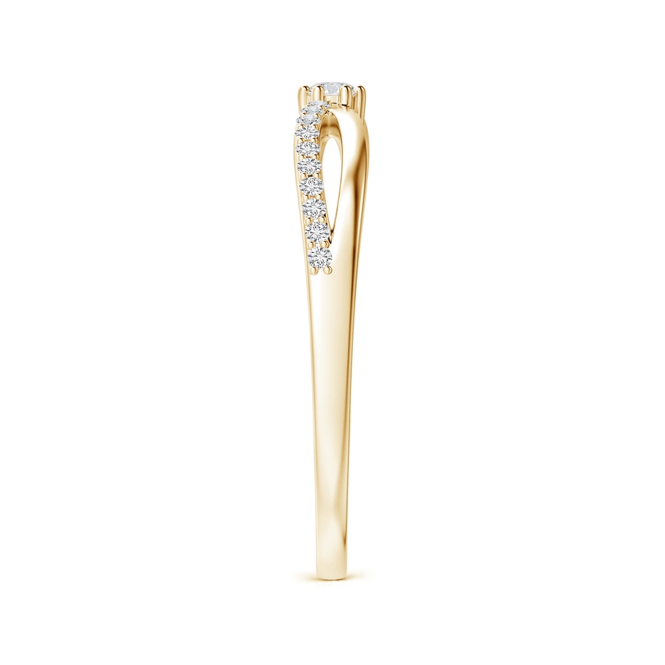 2mm HSI2 Prong Set Round Diamond Split Shank Promise Ring in 18K Yellow Gold side 299