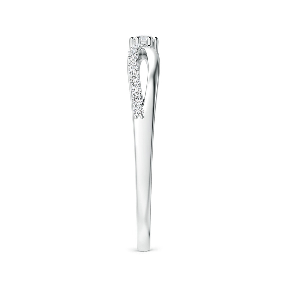 2mm HSI2 Prong Set Round Diamond Split Shank Promise Ring in White Gold side 299