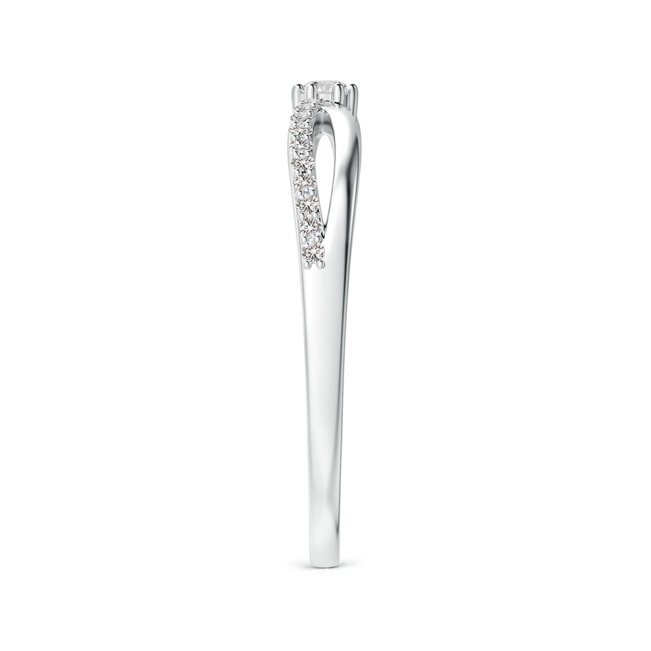 2mm IJI1I2 Prong Set Round Diamond Split Shank Promise Ring in White Gold side 299