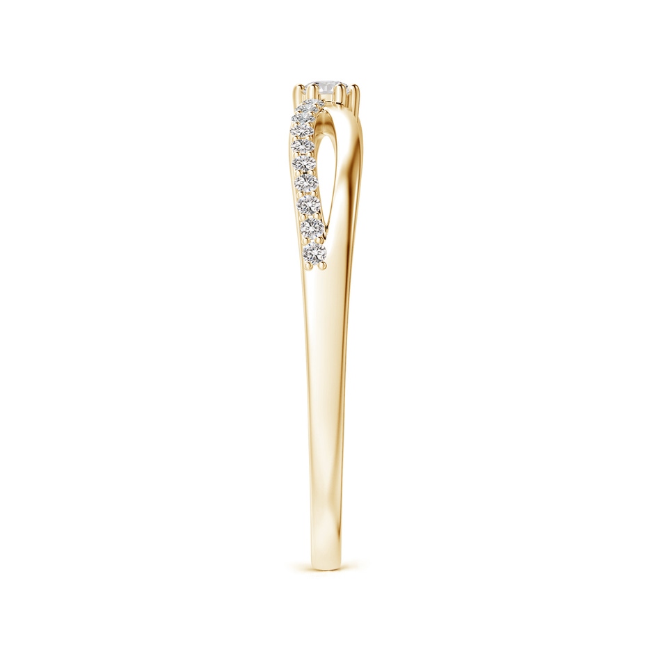 2mm IJI1I2 Prong Set Round Diamond Split Shank Promise Ring in Yellow Gold side 299