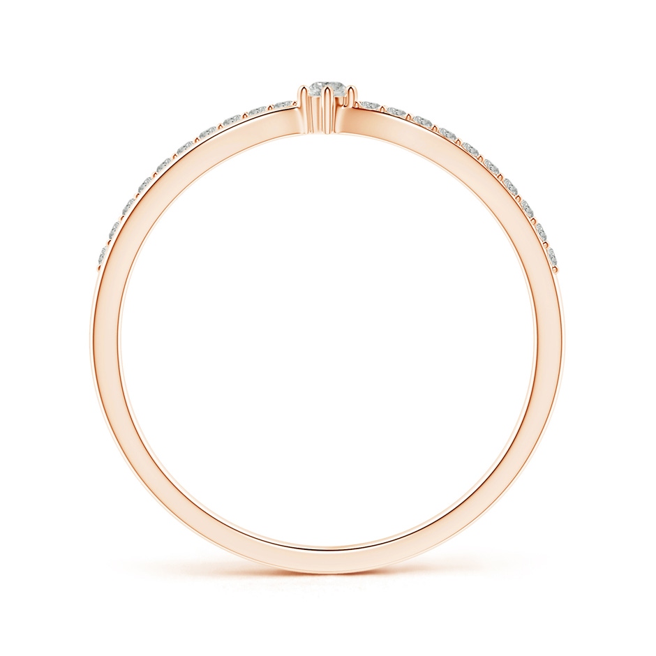 2mm KI3 Prong Set Round Diamond Split Shank Promise Ring in 10K Rose Gold side 199